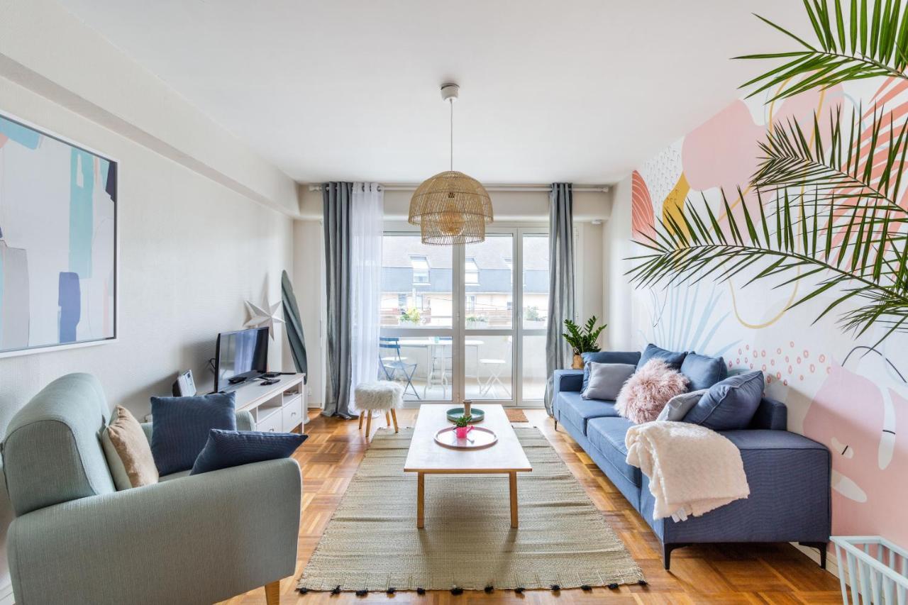 Rosa, Confortable 2 Chambres Avec Parking Dans Le Centre Rennes Dış mekan fotoğraf